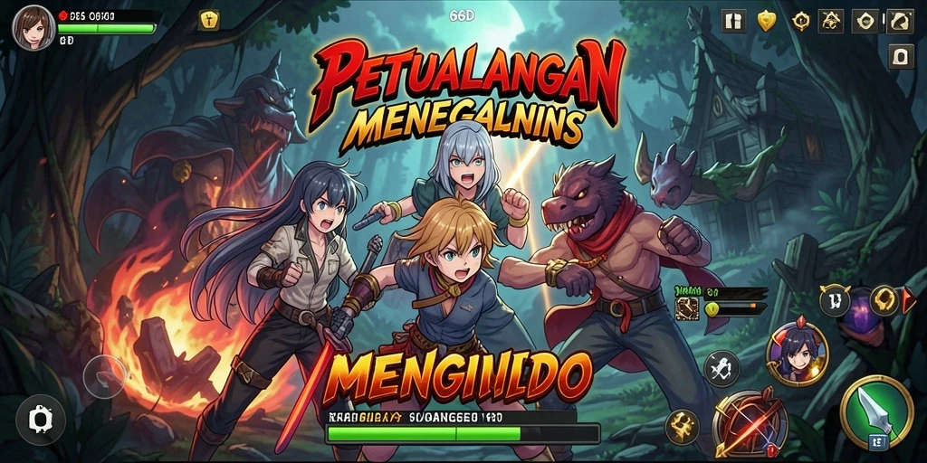 Tampilan gameplay 66D yang menarik dan penuh aksi.