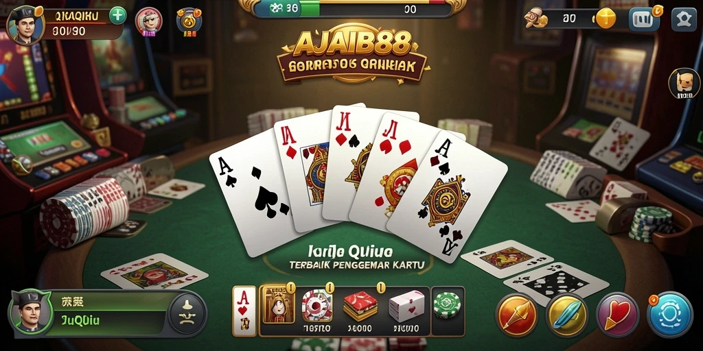 Tampilan gameplay QiuQiu yang seru di AJAIB88.