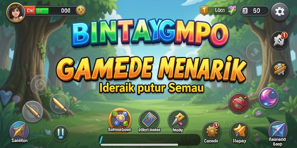 Tampilan utama gameplay BINTANGMPO yang menawan.