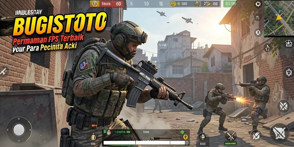 Tangkapan layar gameplay intens dari BUGISTOTO dengan aksi menembak yang mendebarkan.