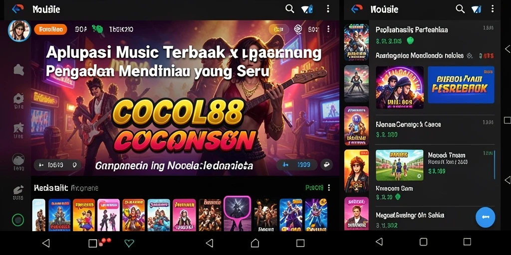 Tampilan screenshot gameplay COCOL88 dengan berbagai fitur musiknya.