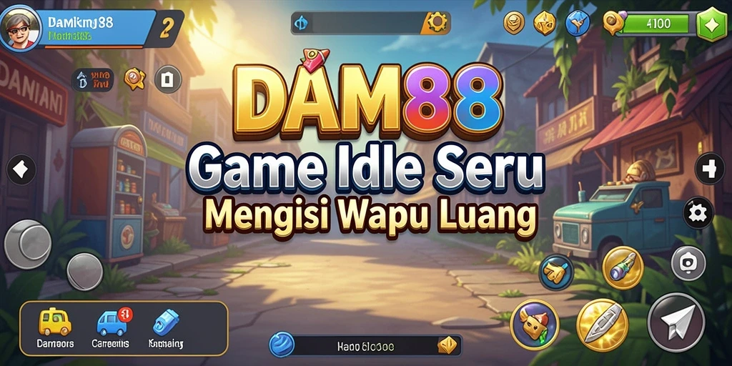 Tangkapan layar gameplay DAM88 menampilkan aksi seru dalam mode Idle.