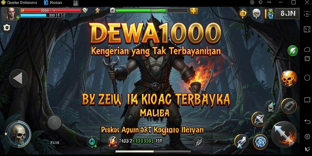 Screenshot DEWA1000 menampilkan suasana gameplay yang mencekam dan seram.