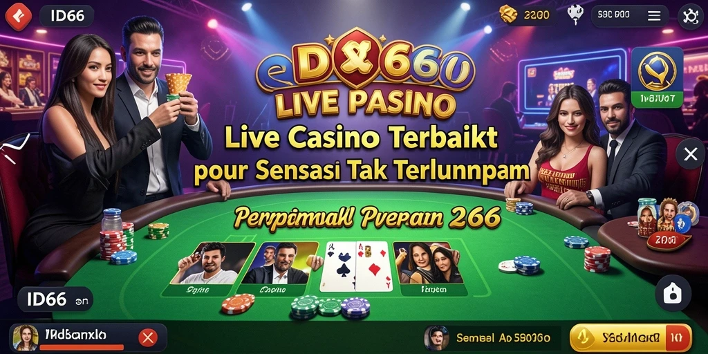 Tampilan gameplay menarik ID66 dalam sesi Live Casino.