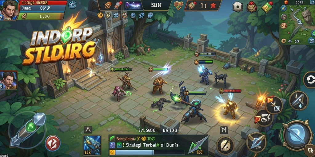 Tangkapan layar gameplay INDORP yang menarik dan strategis.