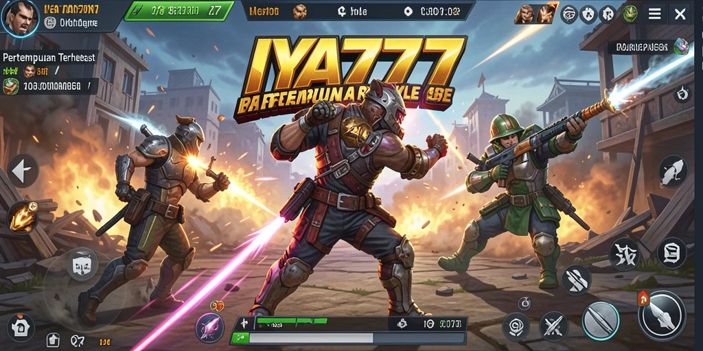 Tampilan gameplay IYA777 yang mendebarkan di medan pertempuran.