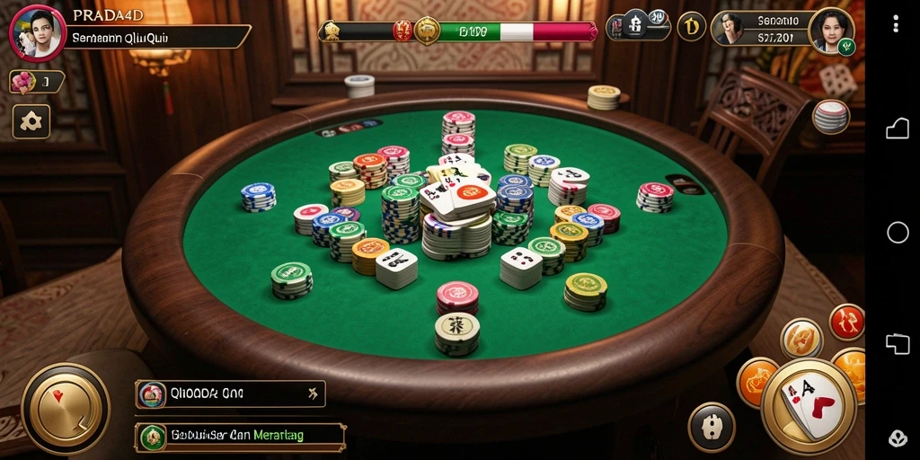 Tampilan gameplay QiuQiu yang menarik di PRADA4D.