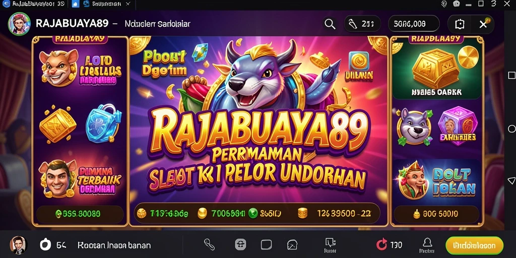 Screenshot gameplay RAJABUAYA89 dengan tampilan slot yang menarik.