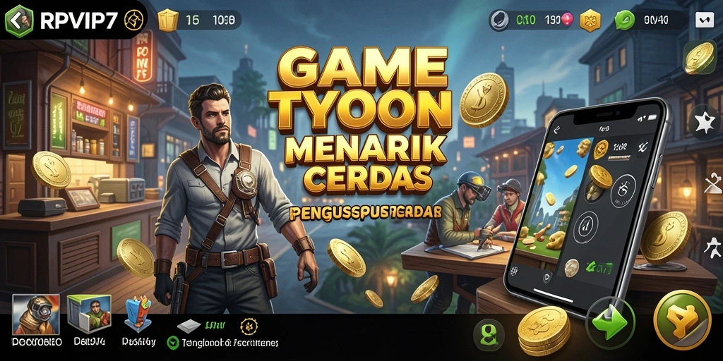Tampilan gameplay menarik dari RPVIP7 yang menggambarkan strategi Tycoon.