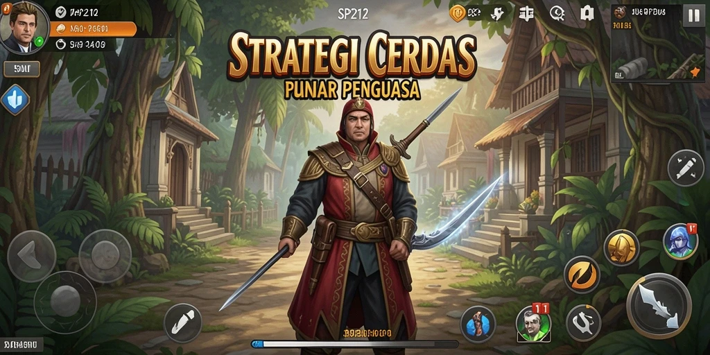 Screenshot gameplay SP212 menampilkan suasana pertempuran strategis yang intens.